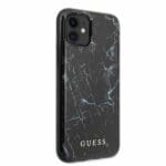 Guess Glitter Marble GUHCN61PCUMABK Black Kryt iPhone 11