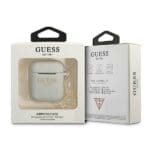 Guess GUA2LSC4EG Grey Silicone Charm 4G Collection Kryt AirPods 1/2