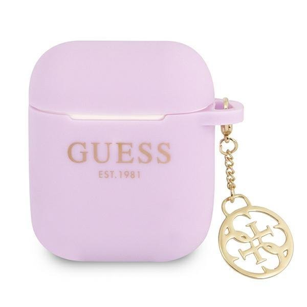 Guess GUA2LSC4EU Purple Charm Collection 4G Kryt AirPods 1/2