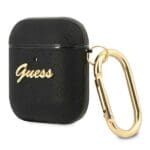 Guess GUA2SASMK 4G Collection Saffiano Black Kryt AirPods 1/2