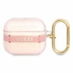 Guess GUA3HHTSP Pink Strap Collection Kryt AirPods 3