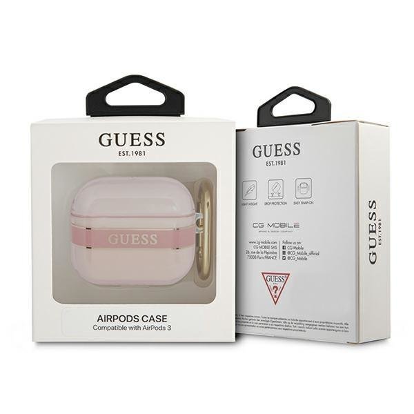 Guess GUA3HHTSP Pink Strap Collection Kryt AirPods 3