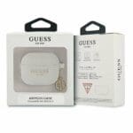 Guess GUA3LSC4EG Grey Silicone Charm 4G Collection Kryt AirPods 3