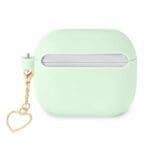 Guess GUA3LSCHSN Green Silicone Charm Heart Collection Kryt AirPods 3