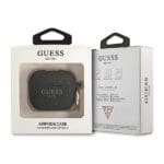Guess GUA3SGGEK Black Silicone Glitter Kryt AirPods 3