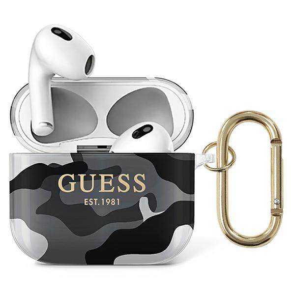 Guess GUA3UCAMG Black Camo Collection Kryt AirPods 3