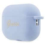 Guess GUAP2LSCHSB Blue Silicone Charm Heart Collection Kryt AirPods Pro 2