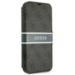 Guess GUBKP13L4GDGR Grey Book 4G Stripe Kryt iPhone 13 Pro