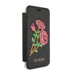 Guess GUFLBKPXEROBK Black Book Flower Desire Kryt iPhone XS/X