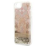 Guess GUHCI8LFLSD Gold Paisley Liquid Glitter Kryt iPhone 8/7/SE 2020/SE 2022