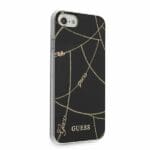 Guess GUHCI8PCUCHBK Black Gold Chain Collection Kryt iPhone 8/7/SE 2020/SE 2022