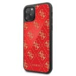 Guess GUHCN584GGPRE Red 4G Double Layer Glitter Kryt iPhone 11 Pro