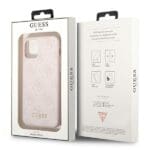 Guess GUHCN58G4GFPI Pink 4G Metal Gold Logo Kryt iPhone 11 Pro