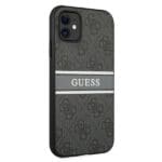 Guess GUHCN614GDGR Grey 4G Stripe Kryt iPhone 11