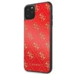 Guess GUHCN654GGPRE Red 4G Double Layer Glitter Kryt iPhone 11 Pro Max