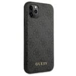 Guess GUHCN65G4GFGR Grey 4G Metal Gold Logo Kryt iPhone 11 Pro Max
