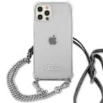 Guess GUHCP12LKC4GSSI 4G Chain ​​ Silver Kryt iPhone 12 Pro Max