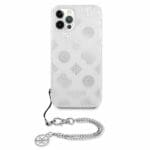 Guess GUHCP12LKSPESI Peony Chain Silver Kryt iPhone 12 Pro Max