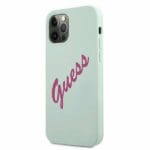 Guess GUHCP12LLSVSBF Silicone Vintage Fuchsia/Mint Kryt iPhone 12 Pro Max