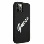 Guess GUHCP12LLSVSBW Silicone Vintage Black/White Kryt iPhone 12 Pro Max