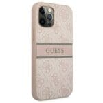 Guess GUHCP12M4GDPI Pink 4G Stripe Kryt iPhone 12/12 Pro