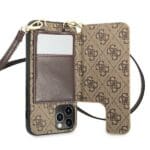 Guess GUHCP12MCB4GB Brown 4G Crossbody Cardslot Kryt iPhone 12/12 Pro