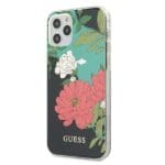 Guess GUHCP12MIMLFL01 Black N°1 Flower Collection Kryt iPhone 12/12 Pro