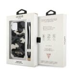 Guess GUHCP12MKSARBK Camo Collection Black Kryt iPhone 12/12 Pro