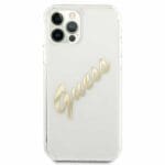 Guess GUHCP12MKSPESI Peony Chain ​​Collection Silver Kryt iPhone 12/12 Pro