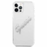 Guess GUHCP12MKTRSVSI Peony Chain ​​Collection Silver Kryt iPhone 12/12 Pro