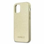 Guess GUHCP12SIGLGO Gold Iridescent Kryt iPhone 12 Mini