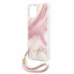 Guess GUHCP12SKSMAPI Marble ​​Collection Pink Kryt iPhone 12 Mini