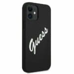 Guess GUHCP12SLSVSBW Silicone Vintage Black/White Kryt iPhone 12 Mini