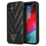 Guess GUHCP12SPUVQTMLBK V-QUILTED Collection Black Kryt iPhone 12 Mini