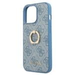 Guess GUHCP13L4GMRBL Blue 4G With Ring Stand Kryt iPhone 13 Pro