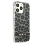 Guess GUHCP13LHSLEOK Grey Leopard Kryt iPhone 13 Pro