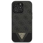 Guess GUHCP13LPU4GHBK Grey 4G Triangle Collection Kryt iPhone 13 Pro