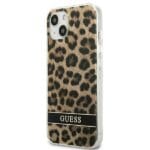 Guess GUHCP13MHSLEOW Brown Leopard Kryt iPhone 13
