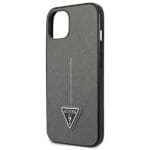 Guess GUHCP13MPSATLG Silver Saffianotriangle Logo Kryt iPhone 13