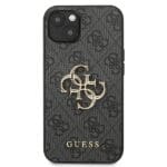 Guess GUHCP13S4GMGGR Grey 4G Big Metal Logo Kryt iPhone 13 Mini