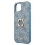 Guess GUHCP13S4GMRBL Blue 4G With Ring Stand Kryt iPhone 13 Mini