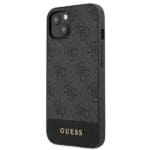 Guess GUHCP13SG4GLGR Grey 4G Stripe Collection Kryt iPhone 13 Mini