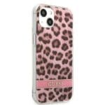 Guess GUHCP13SHSLEOP Pink Leopard Kryt iPhone 13 Mini