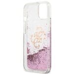 Guess GUHCP13SLG4GPI Pink 4G Big Liquid Glitter Kryt iPhone 13 Mini