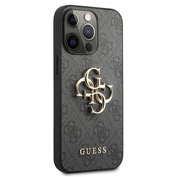 Guess GUHCP13X4GMGGR Big Metal Logo Gray Kryt iPhone 13 Pro Max