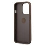 Guess GUHCP13X4GMRBR Brown 4G With Ring Stand Kryt iPhone 13 Pro Max