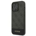 Guess GUHCP13XG4GLGR Grey 4G Stripe Collection Kryt iPhone 13 Pro Max