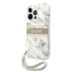 Guess GUHCP13XKMABGR Grey Marble Strap Collection Kryt iPhone 13 Pro Max
