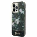 Guess GUHCP14LHGJGHA Green Jungle Collection Kryt iPhone 14 Pro
