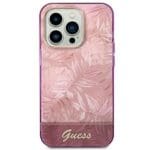 Guess GUHCP14LHGJGHP Pink Jungle Collection Kryt iPhone 14 Pro